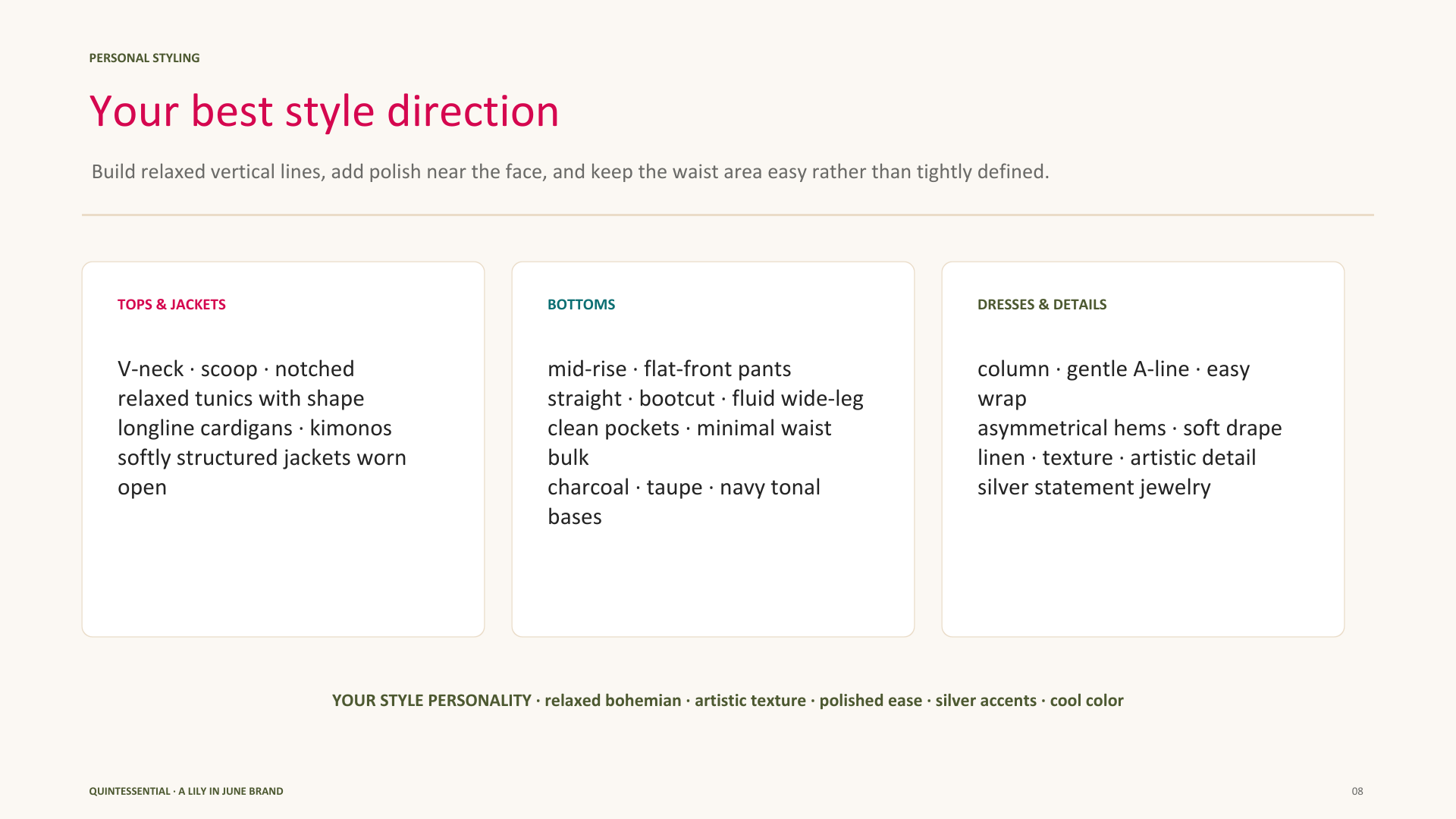 Dia Copeland Personal Style Profile, page 8